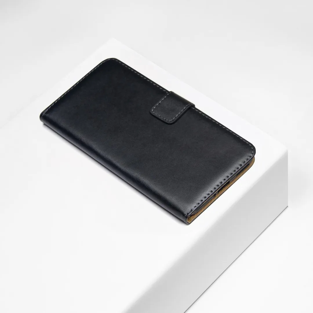 BMAX Leren Flip Case Samsung Galaxy Note20 - 2 Pasjes - Zwart