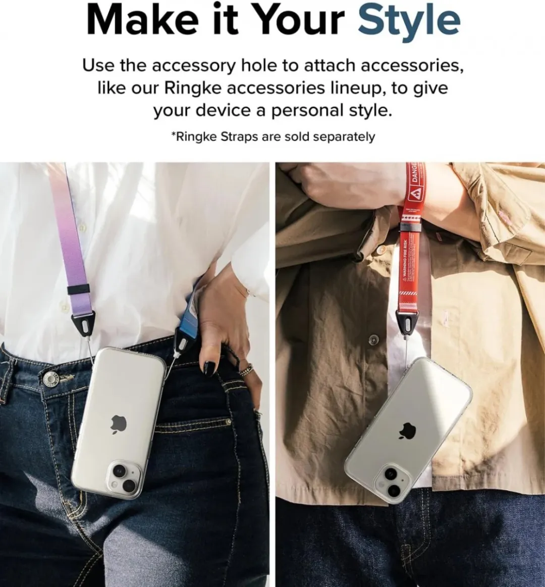 Ringke Fusion Back Cover Transparant - iPhone 15