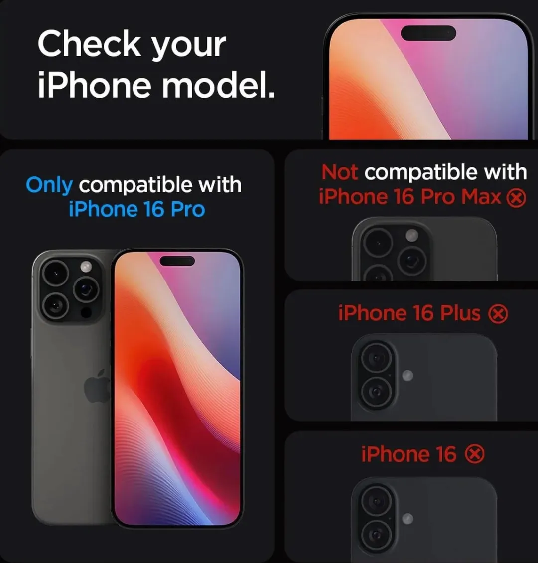 Spigen EZ Fit GLAS.tR iPhone 16 Pro Schermbeschermer - 9H - 1 Stuk