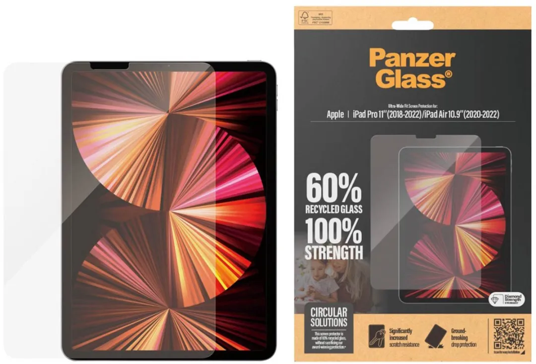 PanzerGlass Ultra-Wide 5715685000980 iPad Screenprotector - Transparant