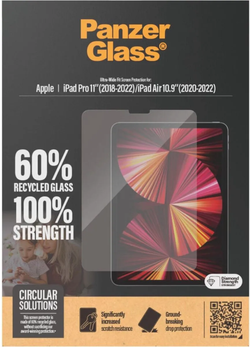 PanzerGlass Ultra-Wide 5715685000980 iPad Screenprotector - Transparant - afbeelding 6 van 6