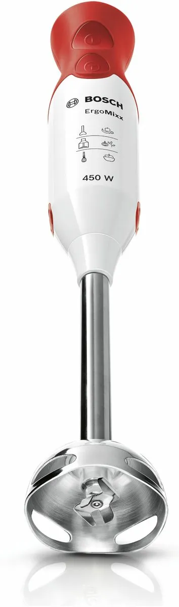 Bosch MSM64110 ErgoMixx Staafmixer 450W - Rood/Wit - afbeelding 6 van 6