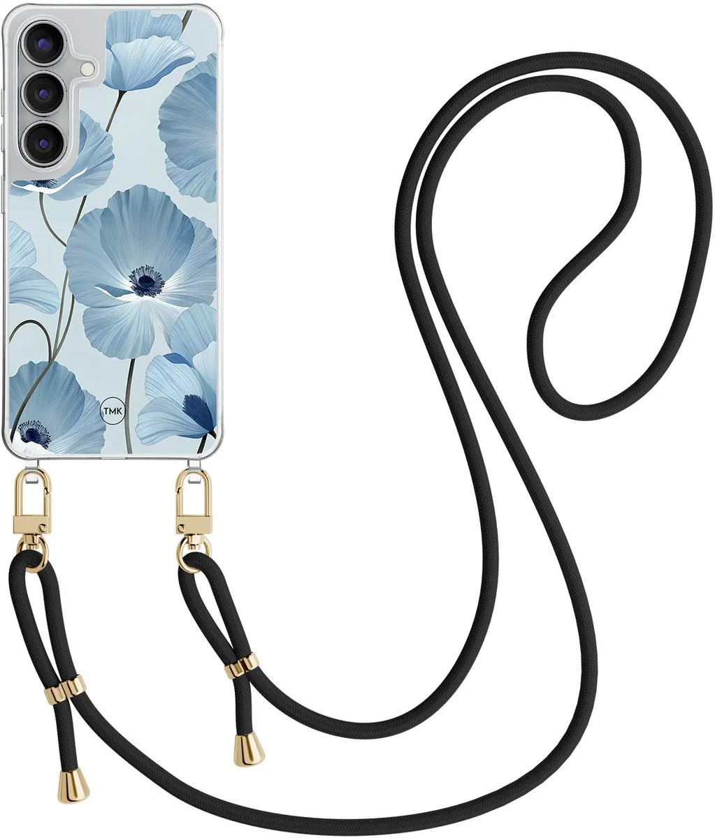 Casevibes S25 FE Telefoonhoesje - Blauw Bloemenveld - CV/S/S25FE/C/002