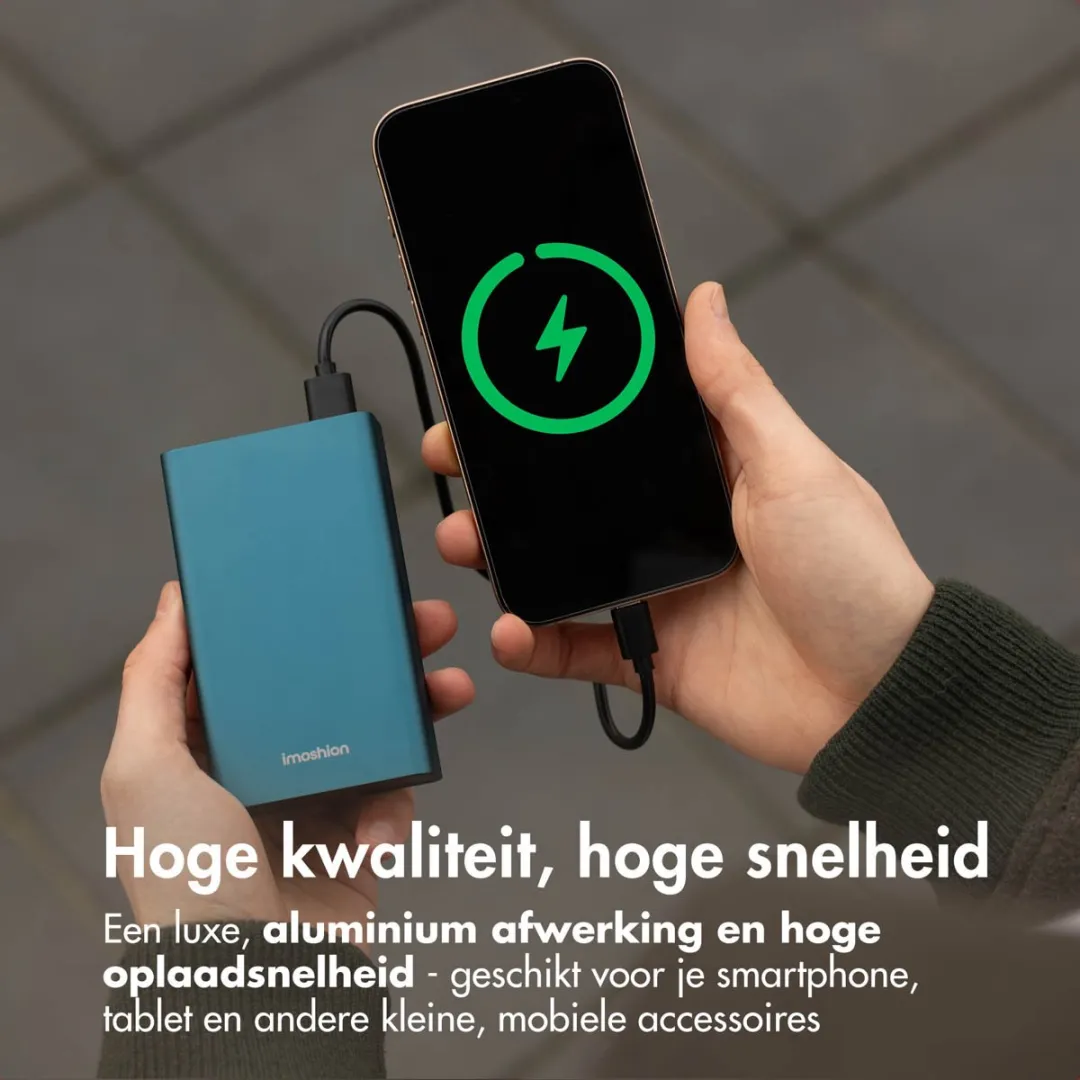Imoshion Powerbank SH00071180 20000mAh - 30W - 4x Smartphone - Groen - afbeelding 6 van 6