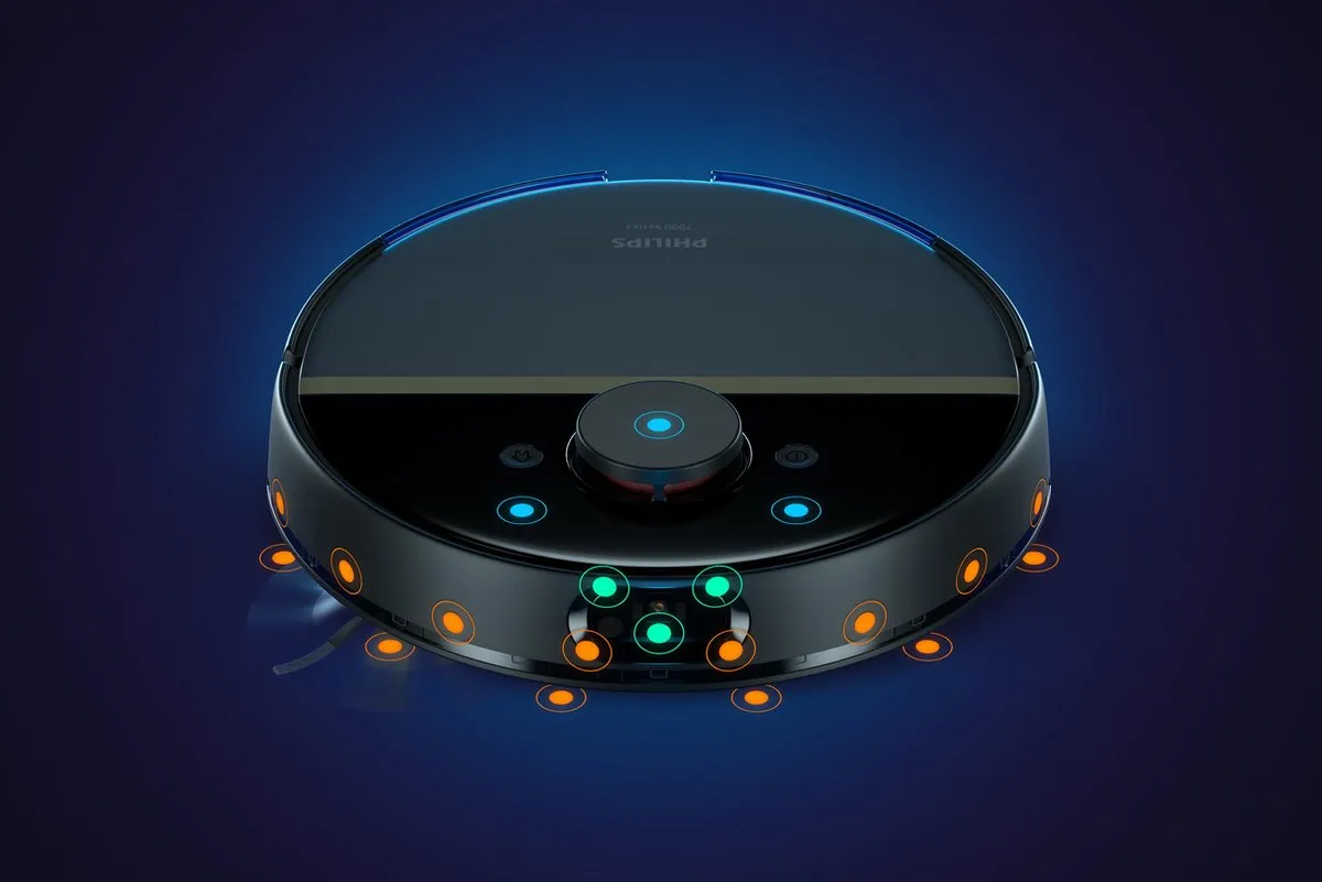 Philips HomeRun Aqua 7000 XU7000/01 Robotstofzuiger - Dweilfunctie - Zwart/Goud