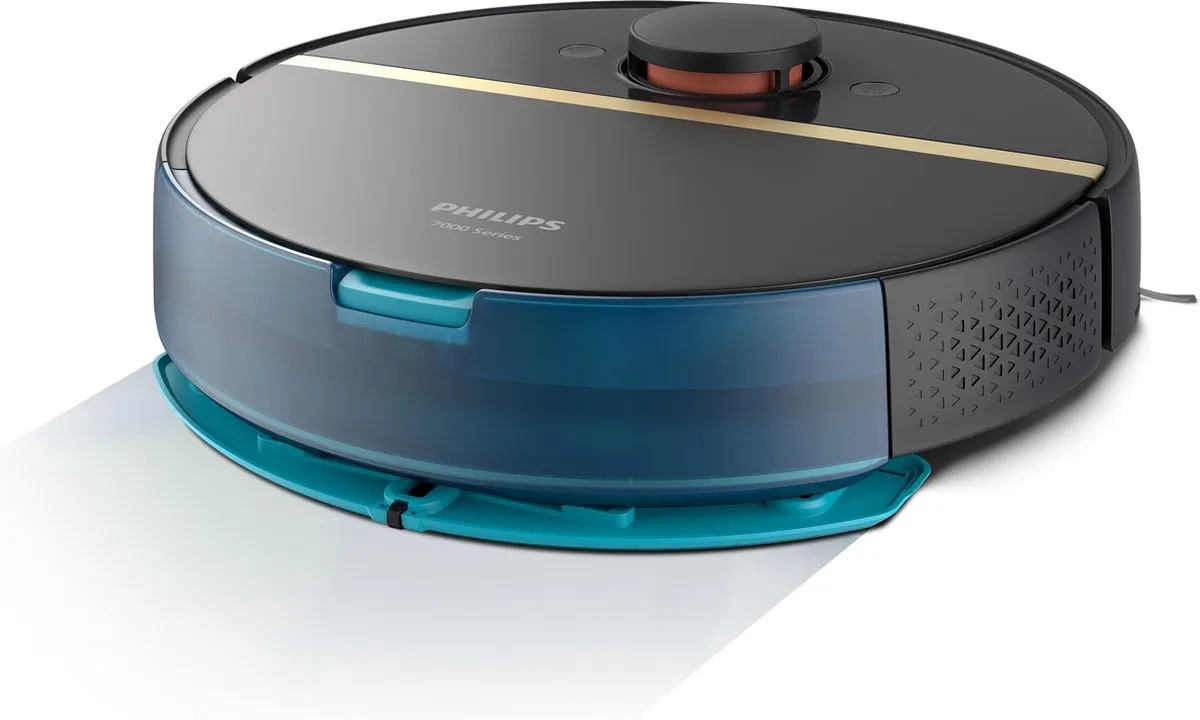 Philips HomeRun Aqua 7000 XU7000/01 Robotstofzuiger - Dweilfunctie - Zwart/Goud