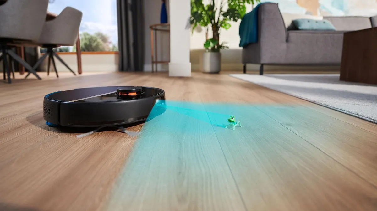 Philips HomeRun Aqua 7000 XU7000/01 Robotstofzuiger - Dweilfunctie - Zwart/Goud