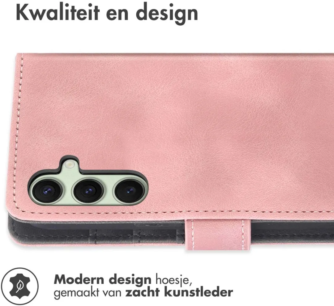 Imoshion Bookcase Hoesje Samsung Galaxy S24/S25 - 3 Pasjes Roze