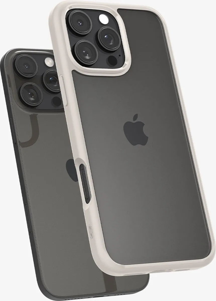 Spigen Ultra Hybrid Hoesje iPhone 16 Pro - Titanium - MagSafe