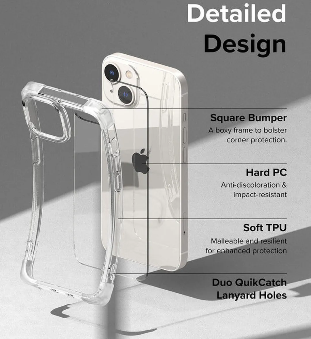 Ringke Fusion Bumper Hoesje iPhone 14 - Transparant Paars - afbeelding 6 van 6