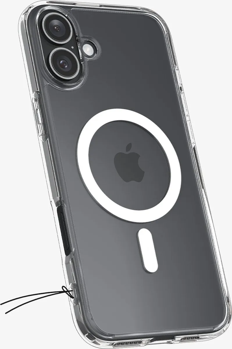 Spigen Ultra Hybrid MagFit iPhone 16 Plus Hoesje - Wit