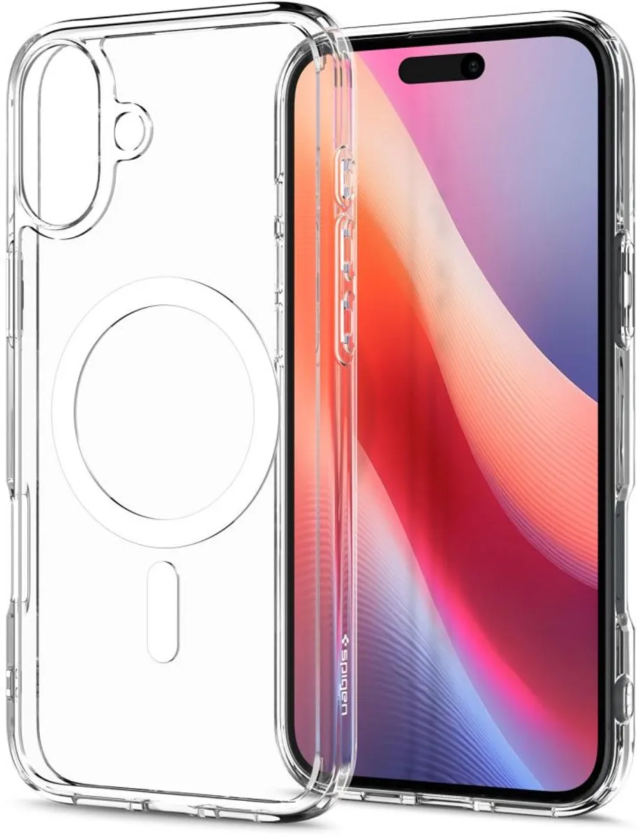 Spigen Ultra Hybrid MagFit iPhone 16 Plus Hoesje - Wit - afbeelding 6 van 6