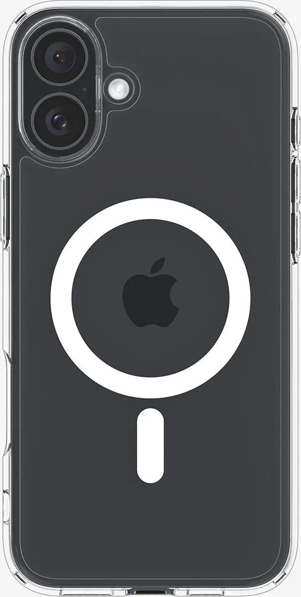 Spigen Ultra Hybrid MagFit iPhone 16 Plus Hoesje - Wit