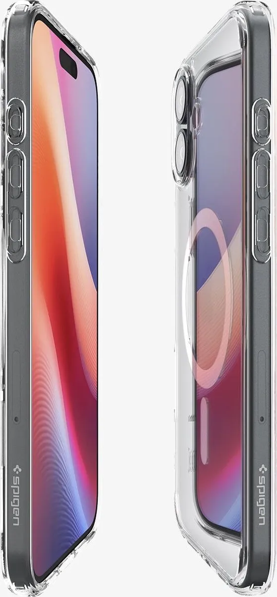 Spigen Ultra Hybrid MagFit iPhone 16 Plus Hoesje - Wit