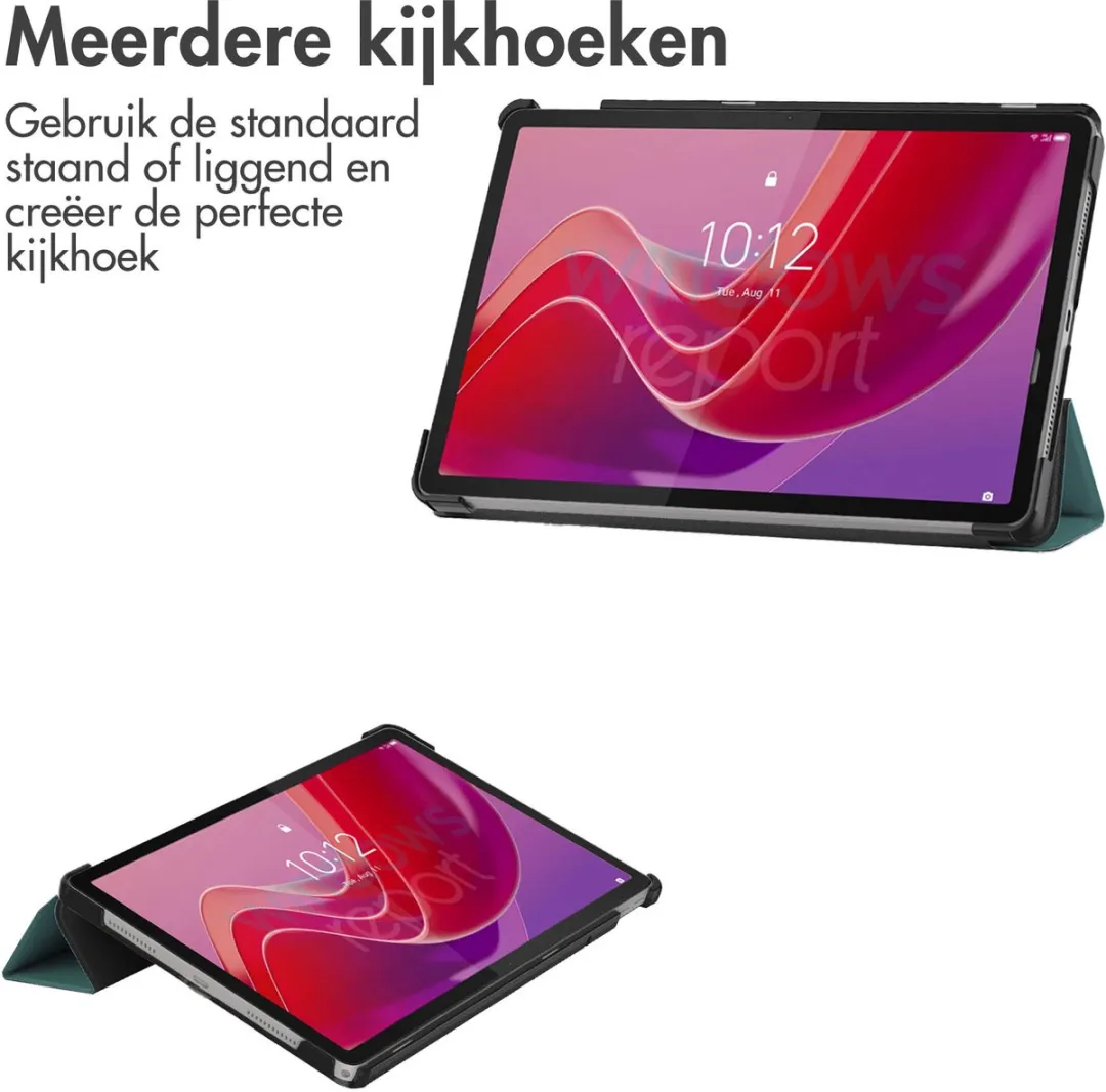Imoshion SH00072013 Tablethoes - Lenovo Tab M11 - Trifold Bookcase - Donkergroen
