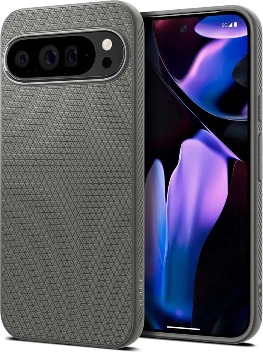Spigen Liquid Air Hoesje ACS07718 - Google Pixel 9 Pro XL - Grijs