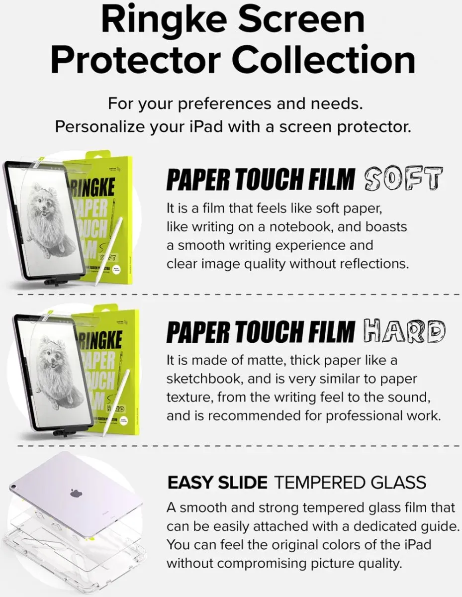 Ringke Paper Touch Screen Protector iPad Air 11 (2024) - 2 Stuks