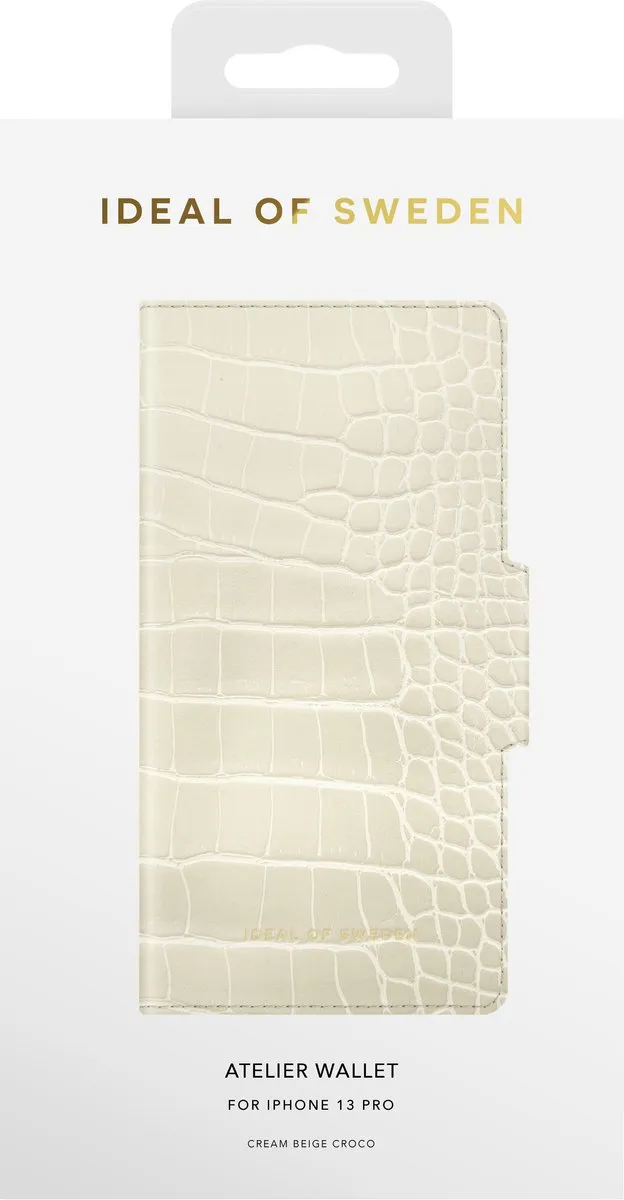 iDeal of Sweden Atelier Wallet iPhone 13 Pro Cream Beige