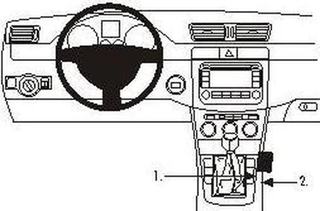 Brodit ProClip 833604 Consolehouder - Zwart