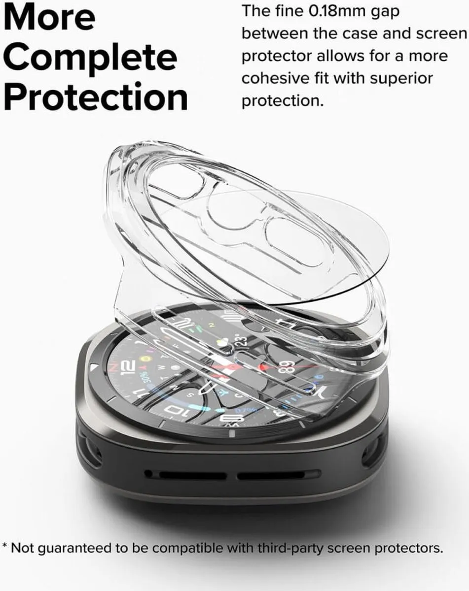 Ringke Slim+ Glass voor Samsung Galaxy Watch Ultra 47mm - Transparant
