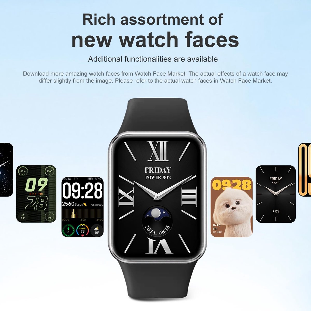 XIAOMI Smart Band 9 Pro Activity Tracker sportfitnesstracker, hardloophorloge, 1,74 inch smal vierkant scherm, batterijduur van 21 dagen, verbeterde slaaptracking, 5ATM GPS, compatibel met Android en iOS, zwart