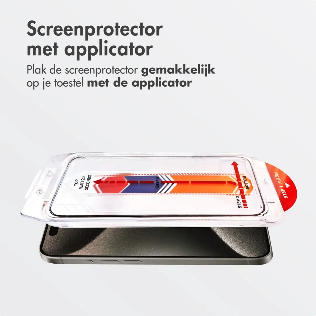 Accezz Screenprotector iPhone 15 Pro - Glas - 1 Stuk