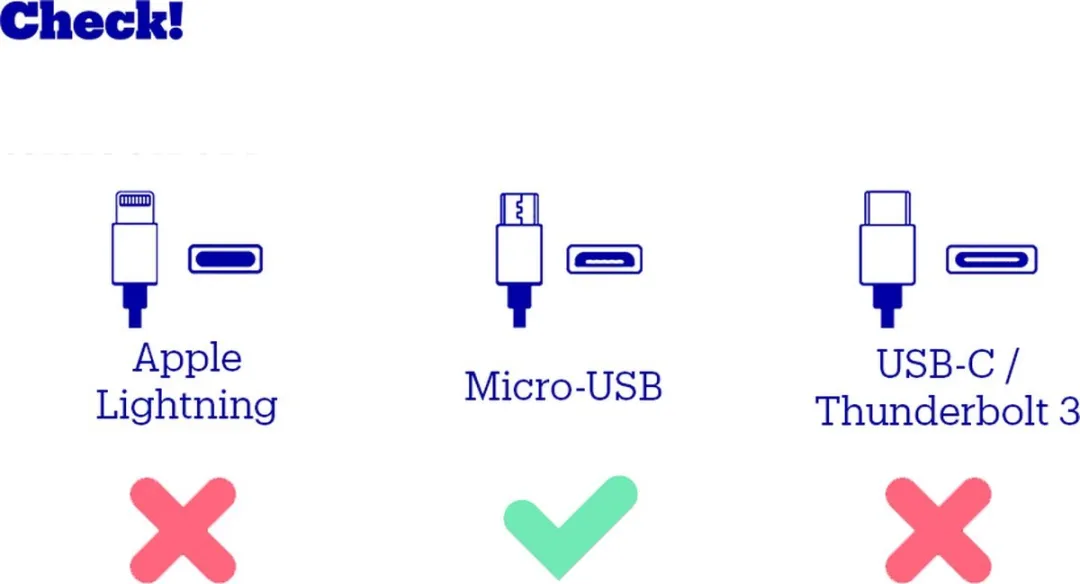 OtterBox Micro-USB Kabel 2m - Zwart