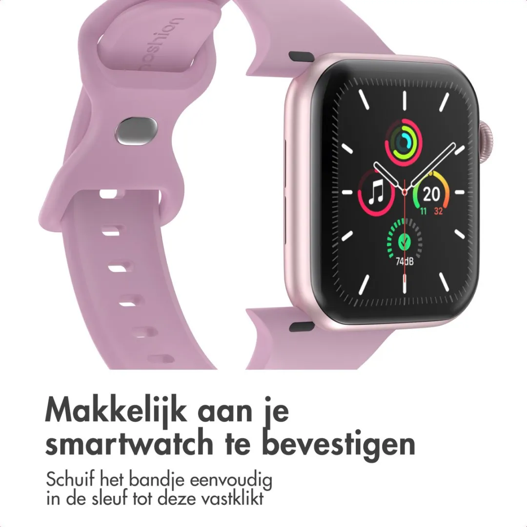 Imoshion Siliconen Bandje Apple Watch 44-49mm - Paars