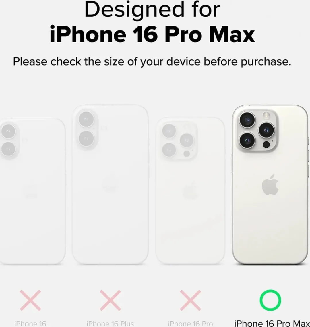 Ringke Onyx Hoesje iPhone 16 Pro Max - Camo Zwart