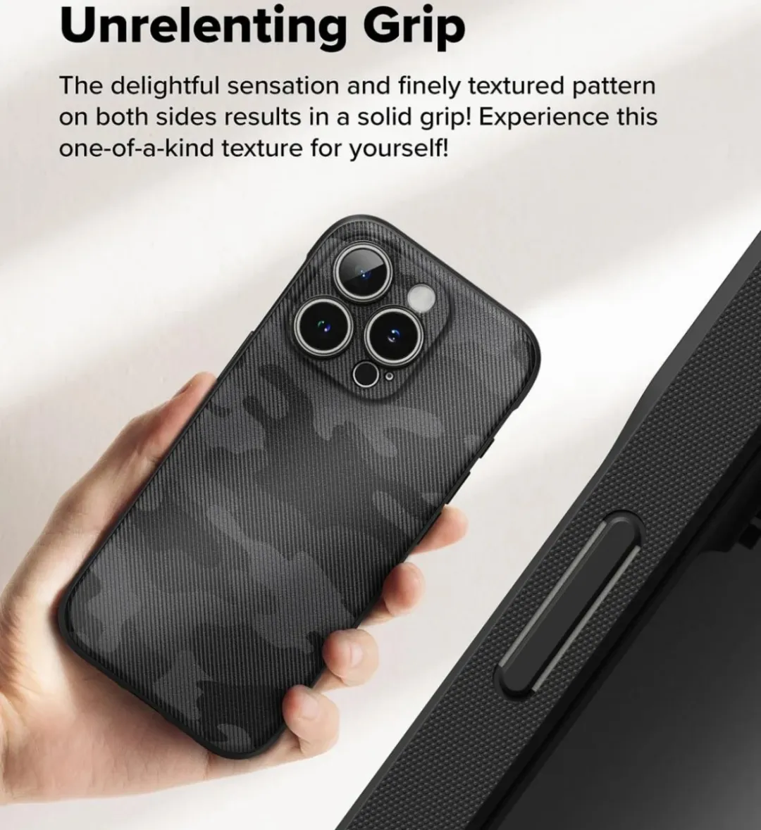 Ringke Onyx Hoesje iPhone 16 Pro Max - Camo Zwart