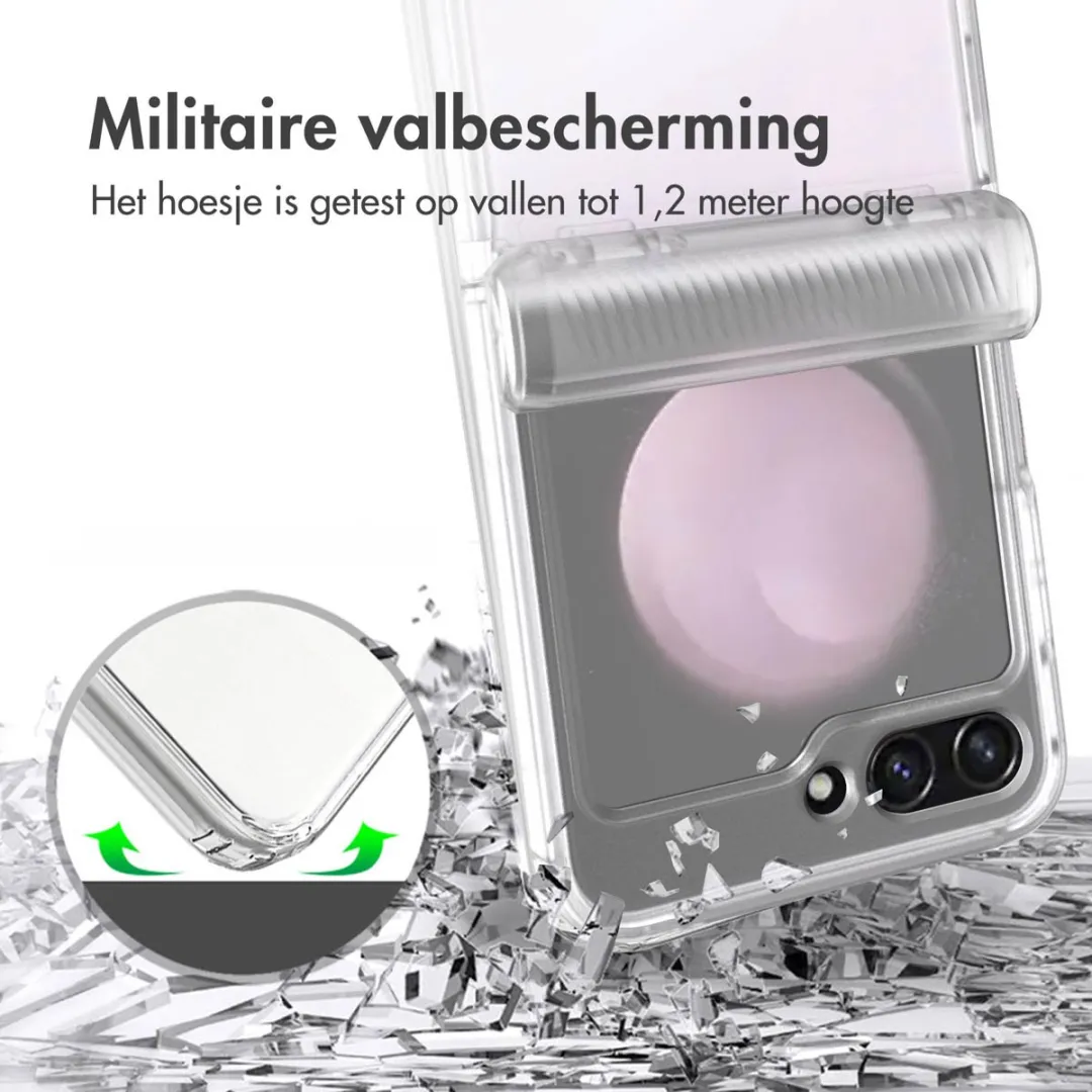 Accezz Xtreme Impact Backcover 2.0 Hoesje - Samsung Galaxy Z Flip 5 - Transparant