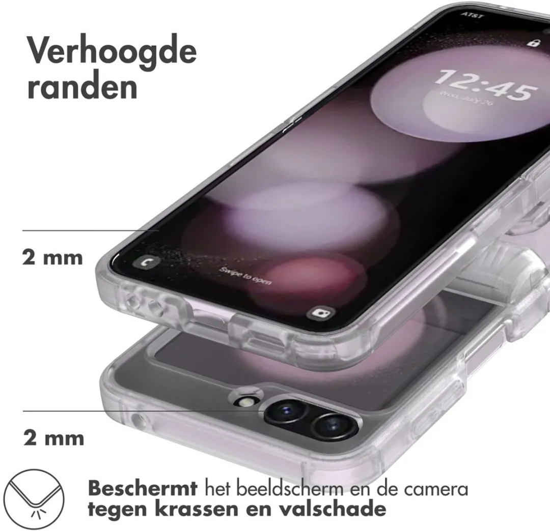 Accezz Xtreme Impact Backcover 2.0 Hoesje - Samsung Galaxy Z Flip 5 - Transparant