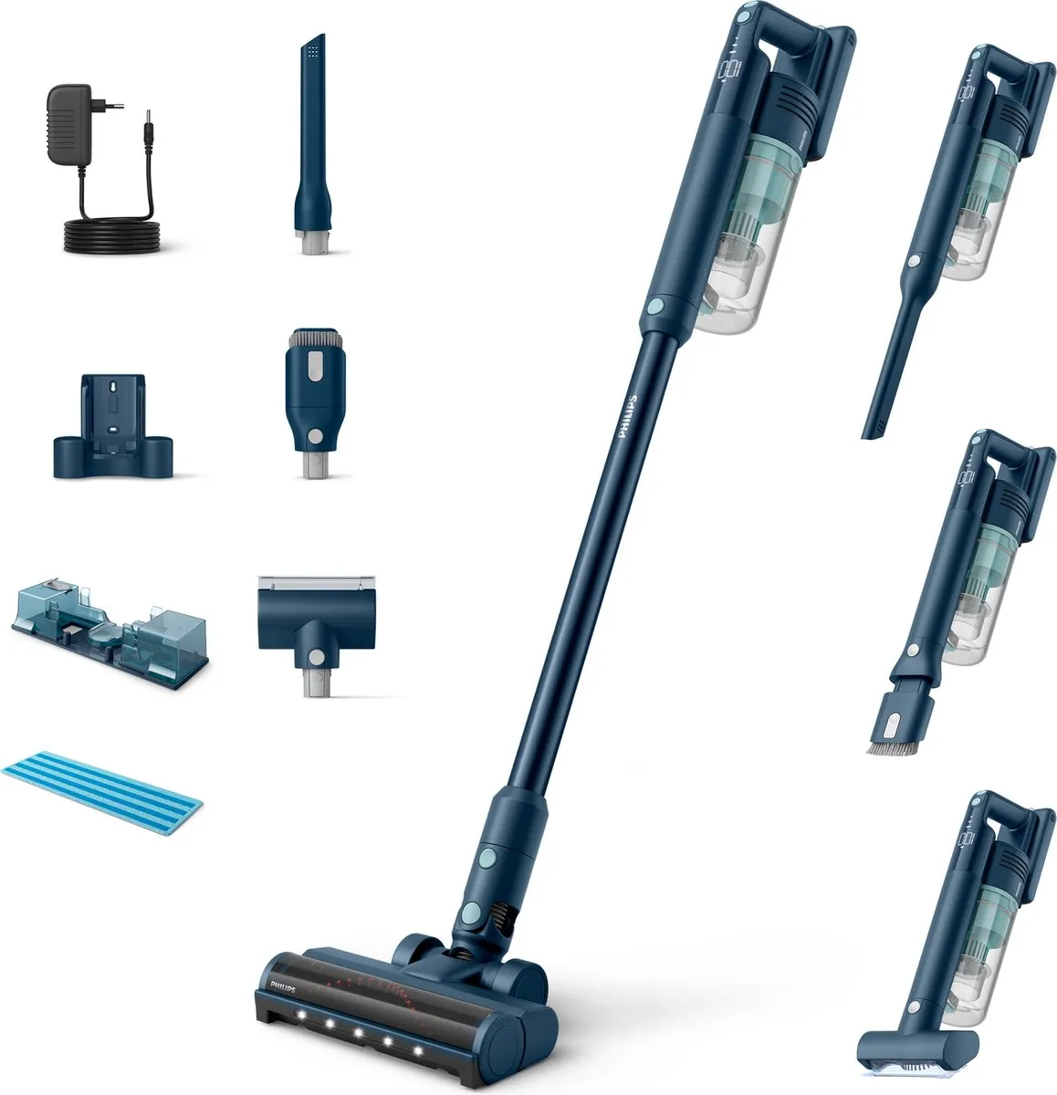 Philips Steelstofzuiger XC5141/01 Dweilfunctie - Grijs