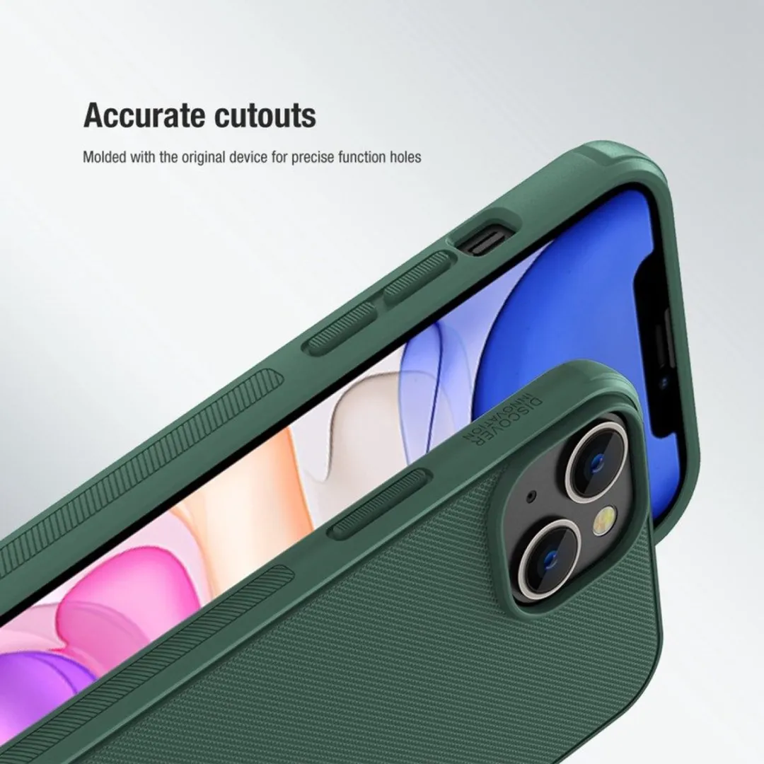Nillkin Super Frosted Shield Hoesje iPhone 14 Plus - Groen - afbeelding 4 van 6