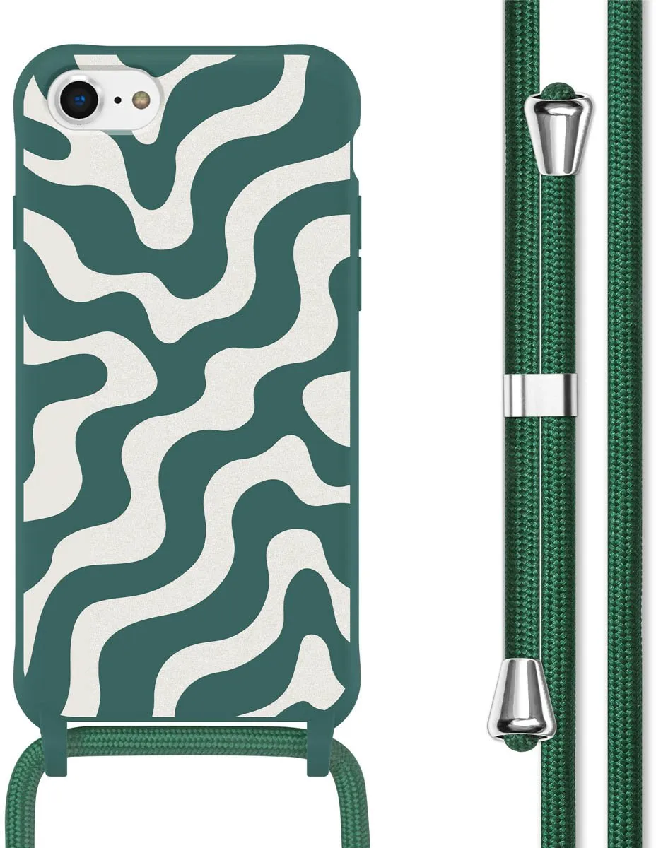 Imoshion Hoesje iPhone SE/8/7 - Petrol Green Groovy