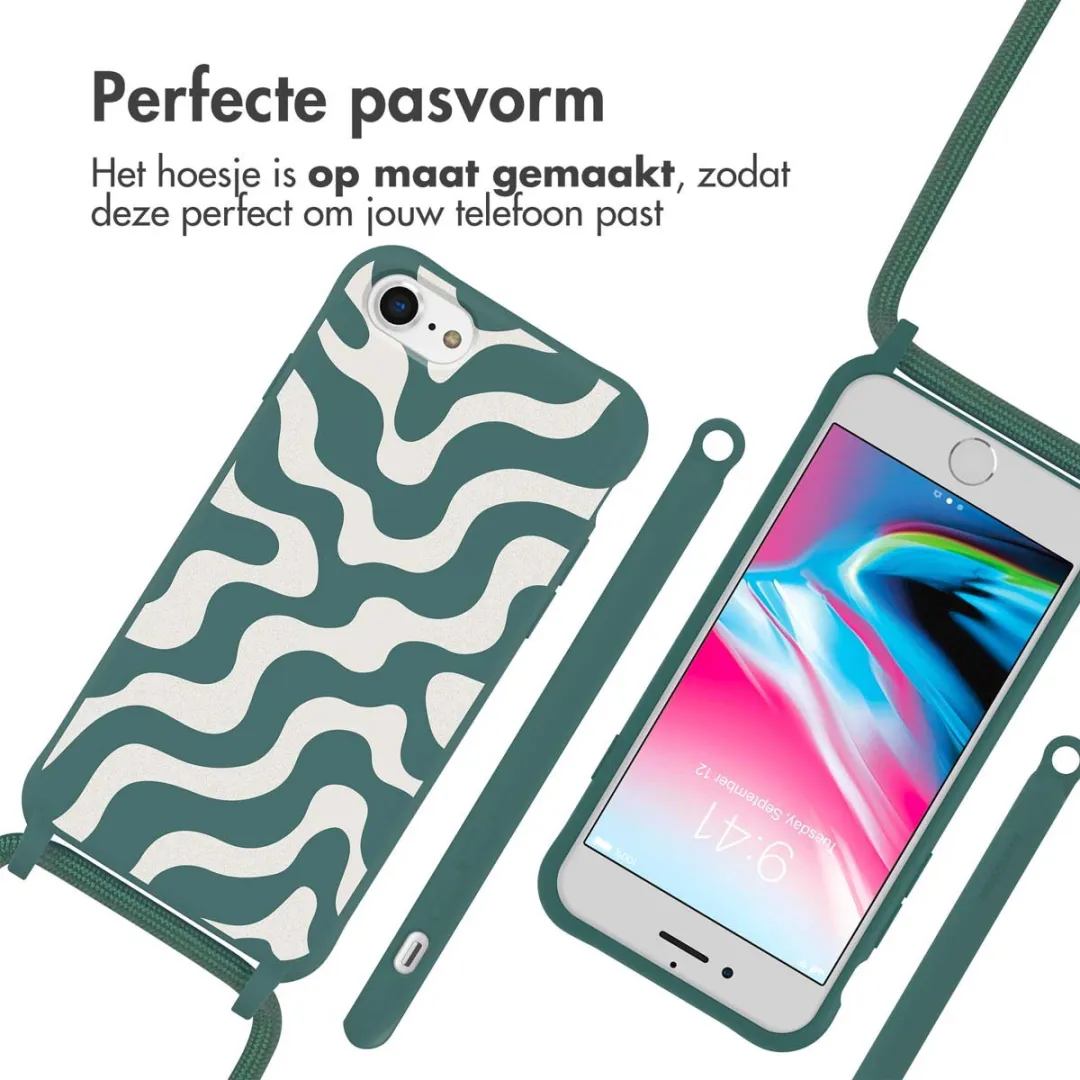 Imoshion Hoesje iPhone SE/8/7 - Petrol Green Groovy
