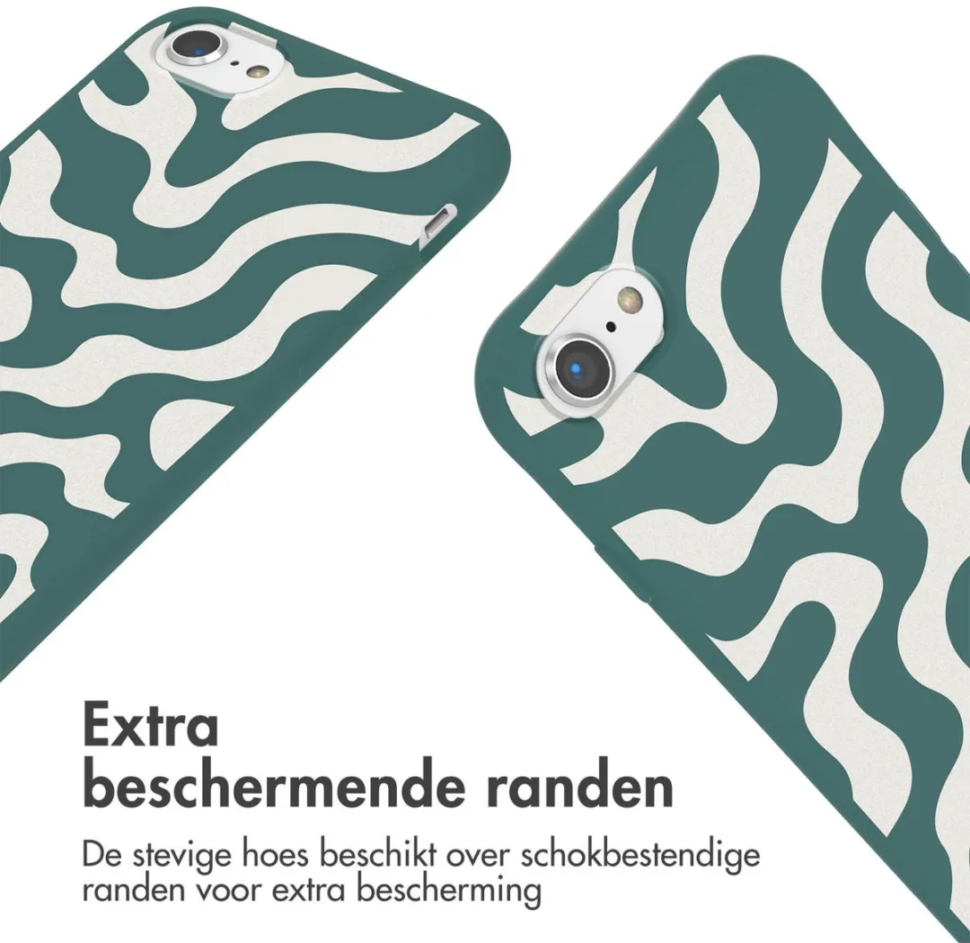 Imoshion Hoesje iPhone SE/8/7 - Petrol Green Groovy