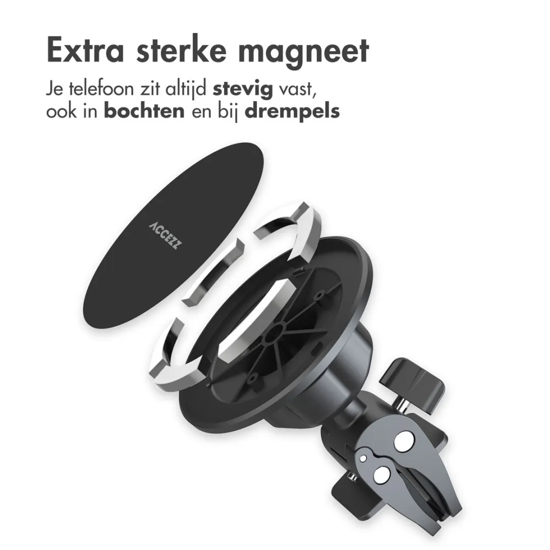 Accezz Telefoonhouder Auto Magnetisch SH00070490 - Zwart