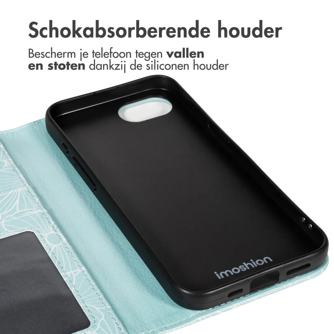 Imoshion Botanica Hoesje iPhone 16e - Groen - 3 Pasjes
