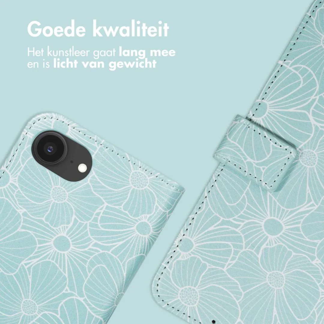 Imoshion Botanica Hoesje iPhone 16e - Groen - 3 Pasjes