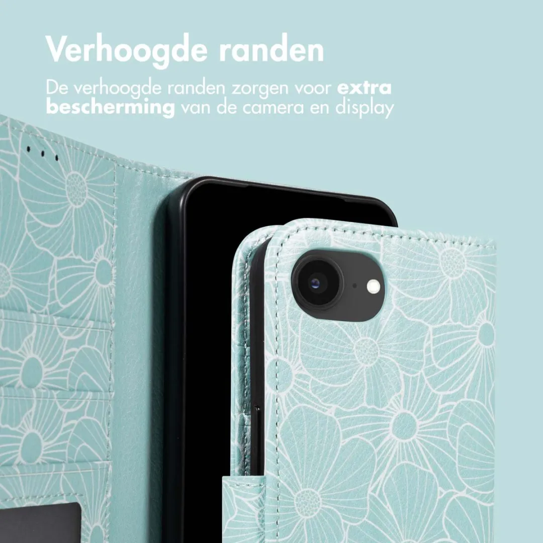 Imoshion Botanica Hoesje iPhone 16e - Groen - 3 Pasjes