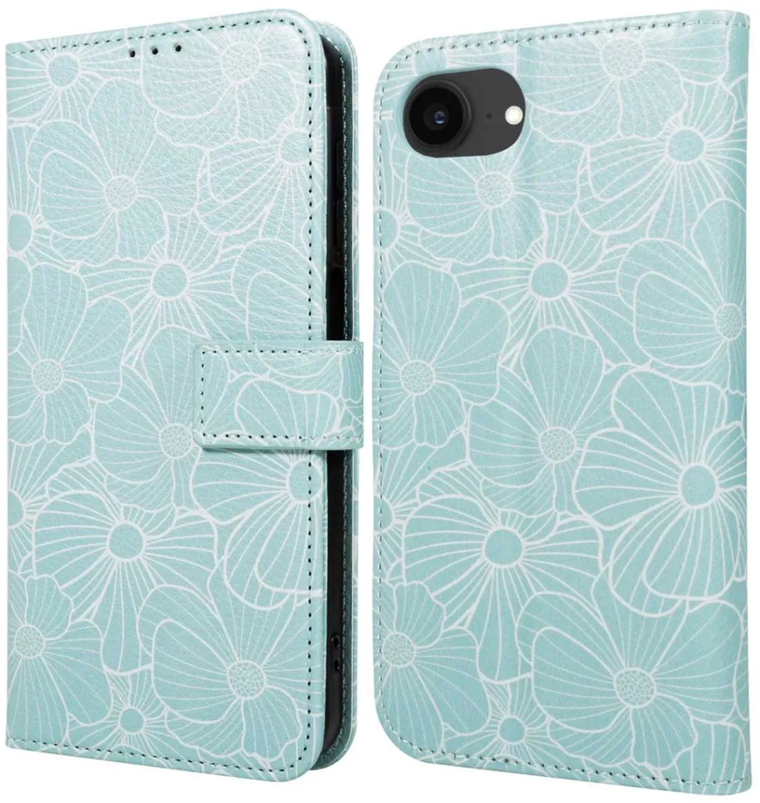 Imoshion Botanica Hoesje iPhone 16e - Groen - 3 Pasjes