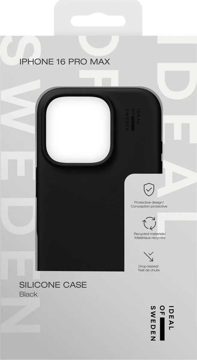iDeal of Sweden iPhone 16 Pro Max Silicone Hoes - Zwart - IDSIC-I2467P-01