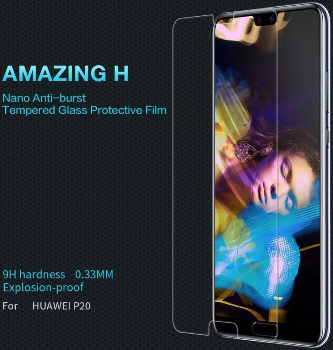 Nillkin Huawei P20 Tempered Glass 9H Nano Schermbeschermer - afbeelding 2 van 6
