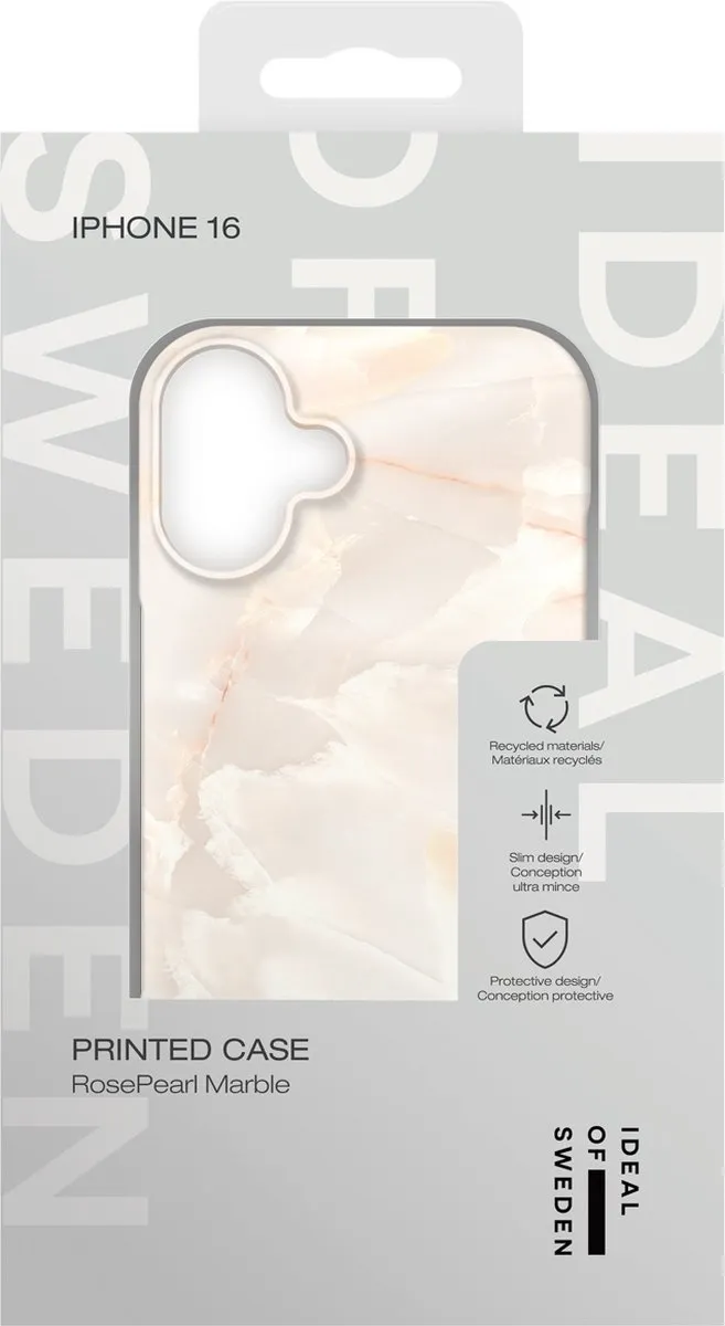 iDeal of Sweden iPhone 16 Backcover Rose Pearl Marble - IDFC-I2461-257
