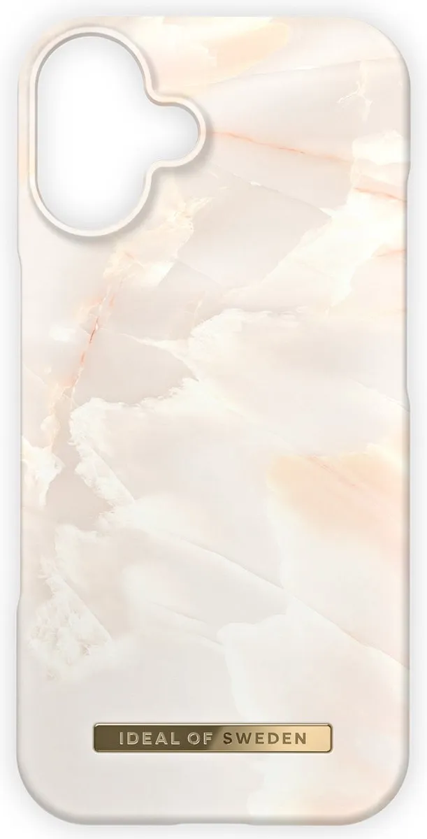 iDeal of Sweden iPhone 16 Backcover Rose Pearl Marble