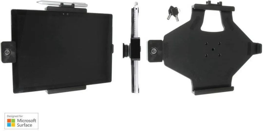 Brodit Houder Microsoft Surface Pro 4/2017 LOCK - Zwart
