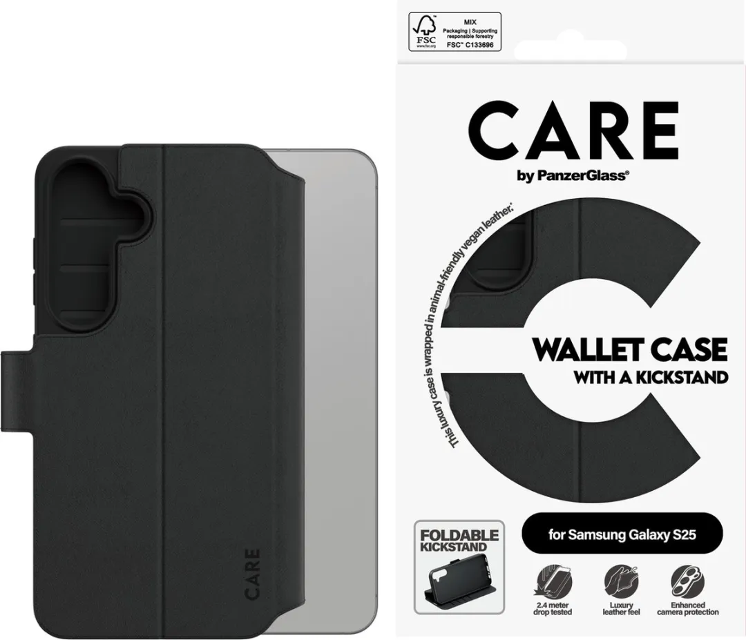 PanzerGlass CRRFEWLG38388 Hoes - Samsung Galaxy S25 - Zwart