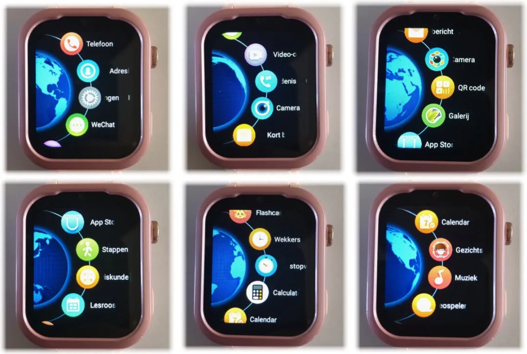 GPSHorlogeKids Turn GPS Horloge - 4G Videobellen - 600mAh - Zwart