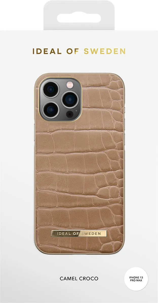 iDeal of Sweden iPhone 13 Pro Max Backcover - Atelier Case - Camel Croco - afbeelding 4 van 6
